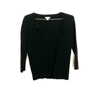 2/$15 Merona black button up cardigan